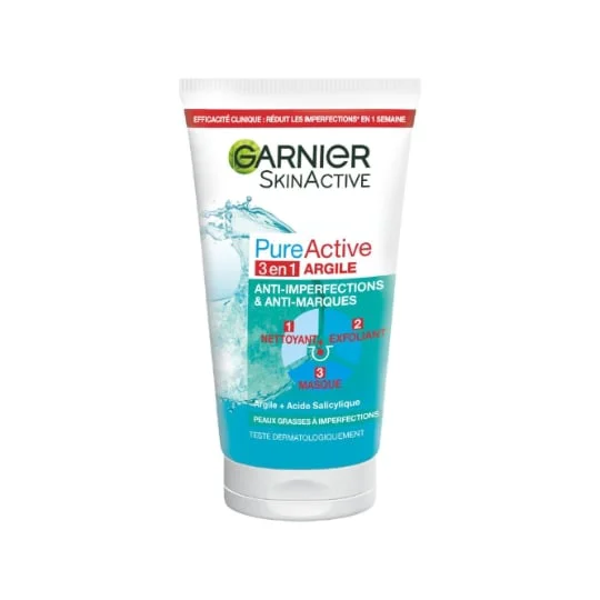 Gel Soin Visage 3en1 Anti-Points Noirs Charbon PureActive