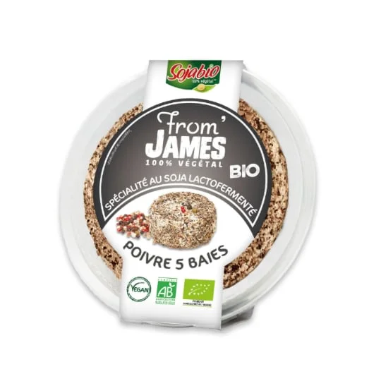 Fomage James Poivre 5 Baies 100% Végétal Bio