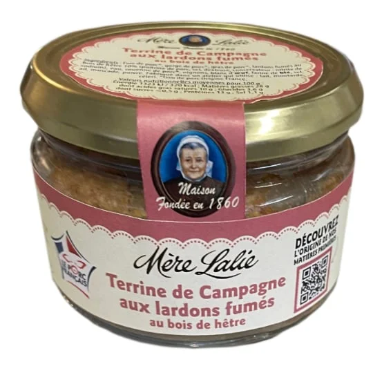 Terrine de campagne aux lardons fumés