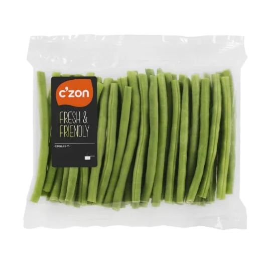 Haricots verts éboutés