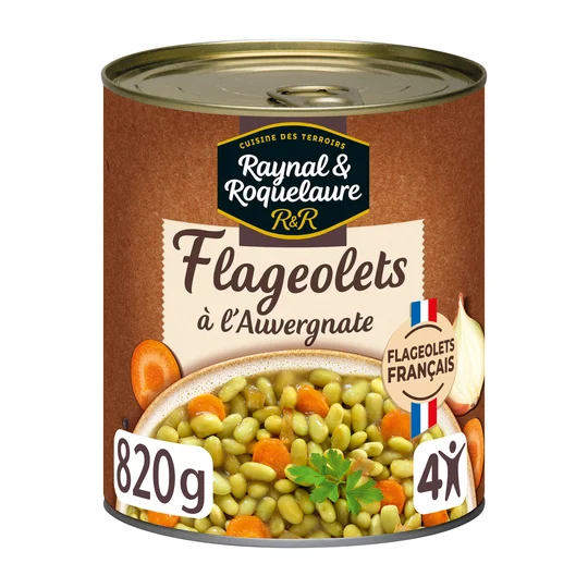 Flageolets cuisinés Roquelaure A l'auvergnate