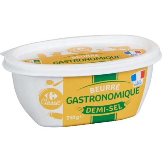 Beurre gastronomique demi-sel