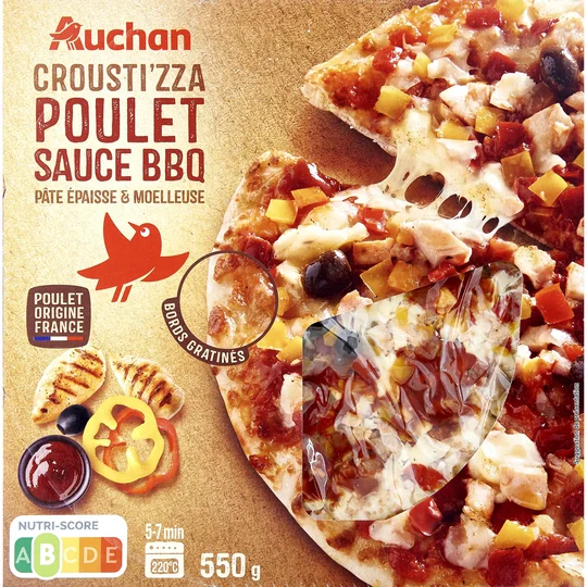 Croust'izza poulet origine France sauce BBQ
