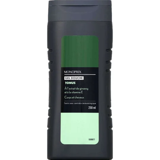 Gel douche tonus corps et cheveux