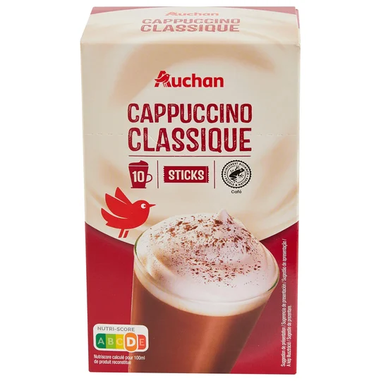 Cappuccino classique en sticks