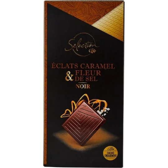 Chocolat noir caramel fleur de sel