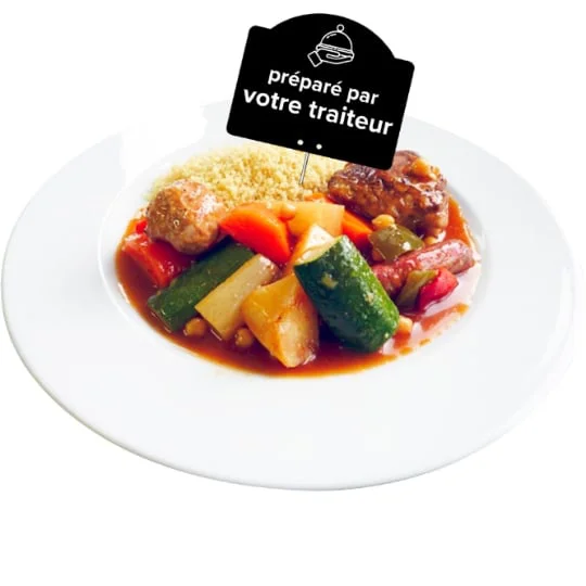 Plat cuisiné Couscous royal