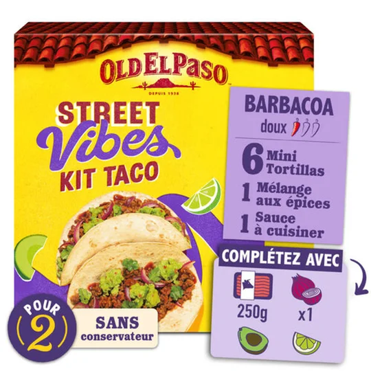 Old El Paso Kit Taco Street Vibes Barbacoa