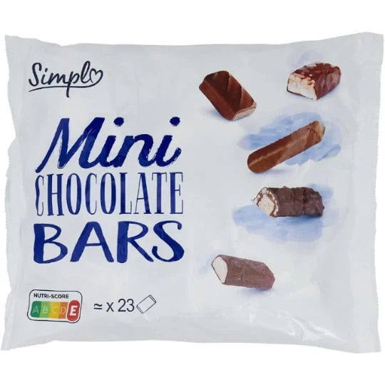 Mini barres chocolatées