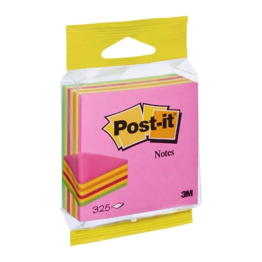 Bloc notes néon rose 325 feuilles 76mmx76mm