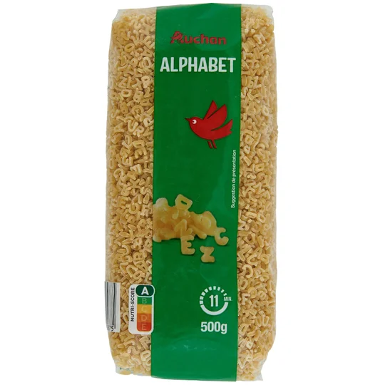 Pâtes alphabet