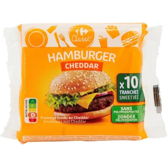 Fromage Cheddar pour Hamburger