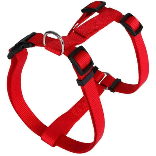 Harnais Basic T1 15mm et 43/65cm pour Chien Rouge