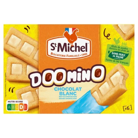 Barres Gâteaux Doomino Chocolat Blanc