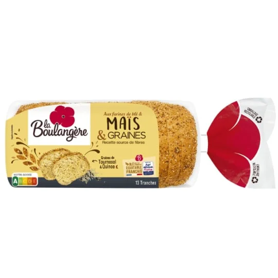 Pain spécial au maïs quinoa tournesol