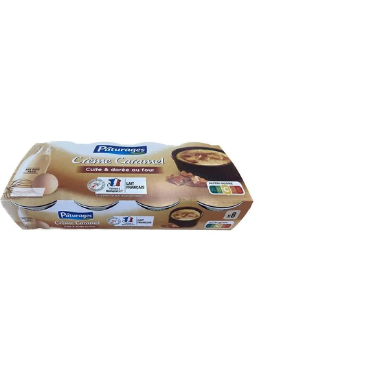 Crème caramel cuite & dorée au four