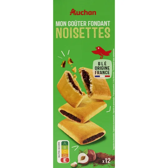 Goûters fondants fourrés à la noisette