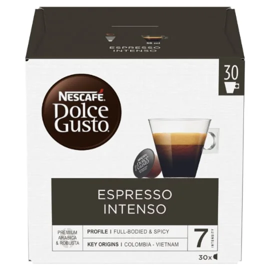 Café capsules espresso intenso intensité 7