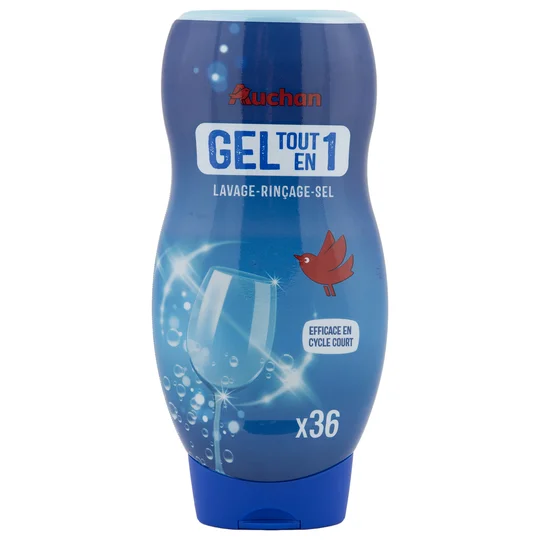Gel lave-vaisselle tout en 1 lavage rinçage sel