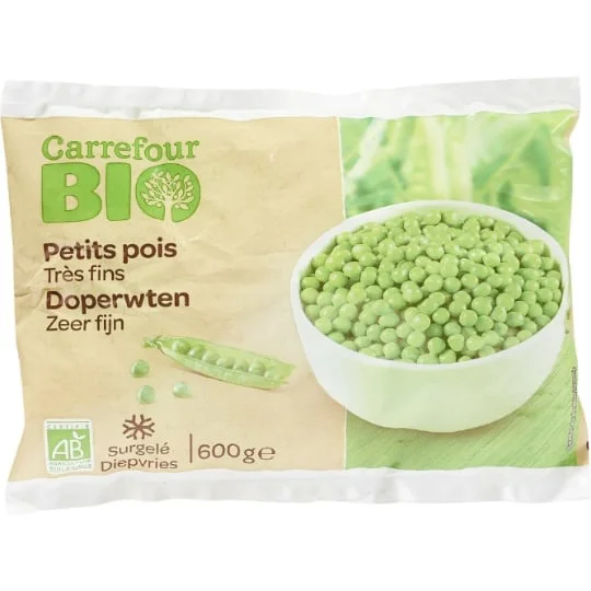 Petits pois bio très fins