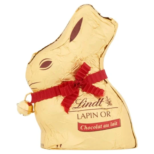 Chocolat chocolat au lait lapin Or