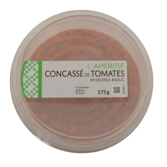 Concassé de tomates basilic à tartiner