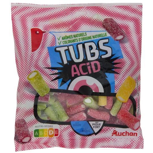 Bonbons gélifiés tubs acid