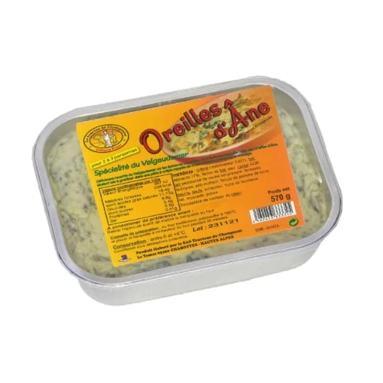 Plat cuisiné Gratin d'oreilles d'âne du Valgaudemar