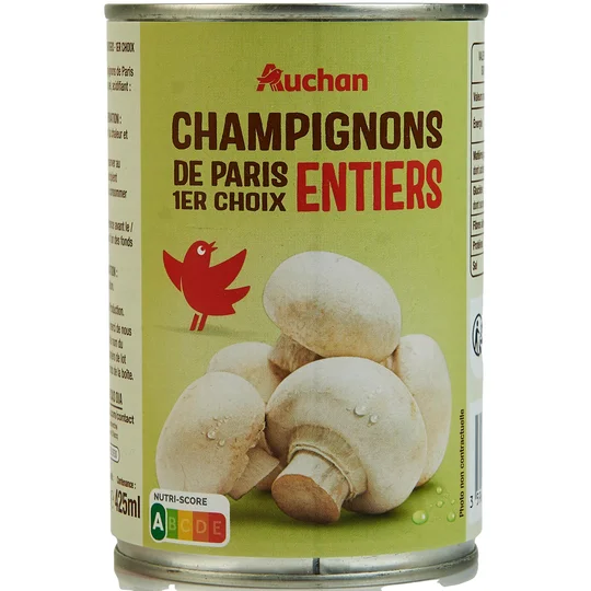 Champignons entiers 1er choix