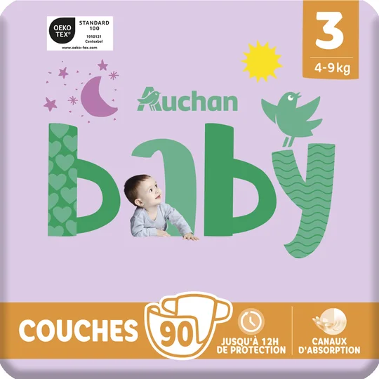 Couches taille 3 (4-9kg)