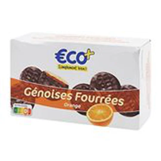 Génoises fourrées orange