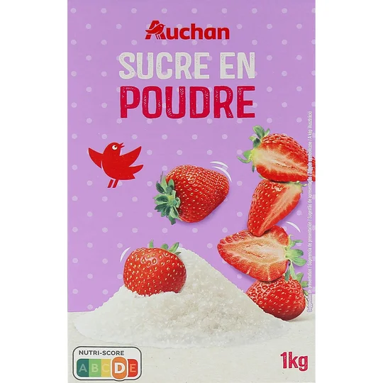 Sucre en poudre blanc