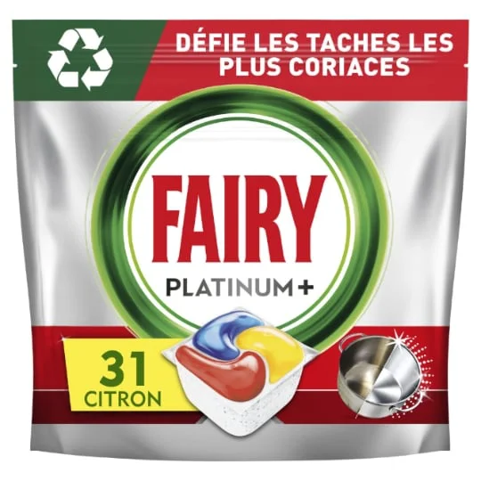 Tablettes Lave-Vaisselle Citron Platinium Plus Tout En 1