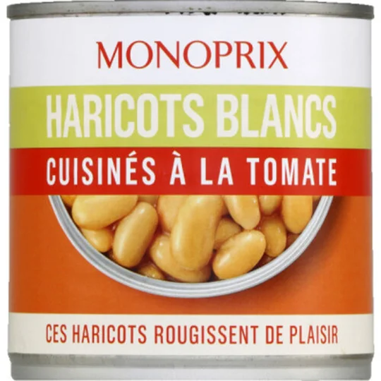 Haricots blancs cuisinés à la tomate