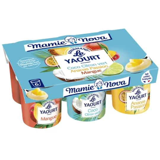 Yaourt panaché exotique