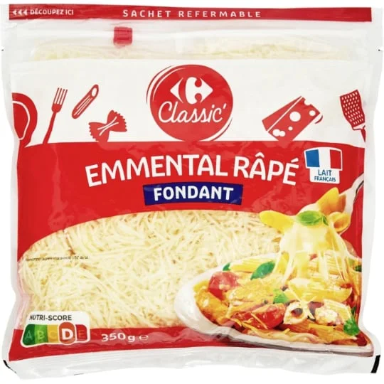 Emmental râpé fondant