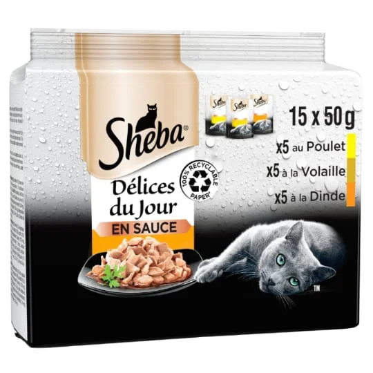 Pâtée pour chat en sauce à la volaille