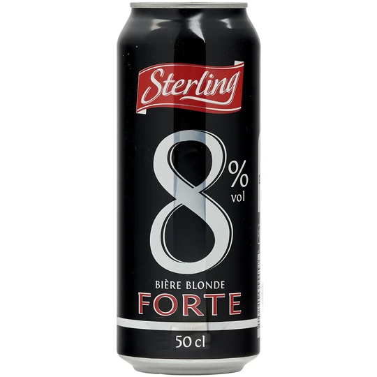 Bière blonde forte 8% boîte