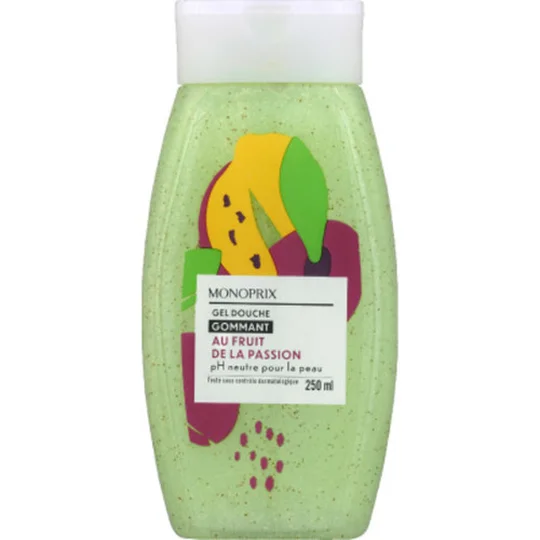 Gel douche gommant au fruit de la passion