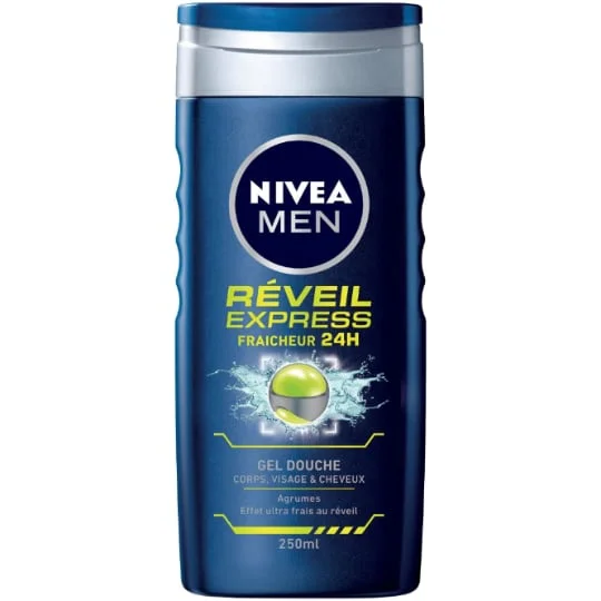 Gel douche Réveil Express corps visage et cheveux