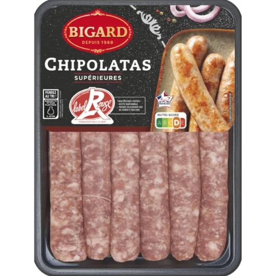 Chipolatas supérieures Label Rouge