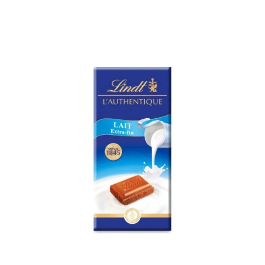 Tablette de chocolat maitre chocolatier lait extra fin