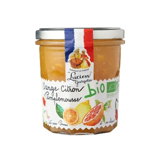 Confiture bio orange citron pamplemousse