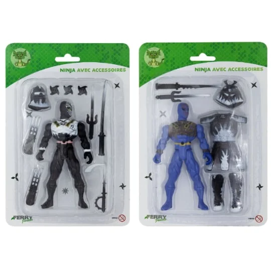 Figurine Ninja avec accéssoires