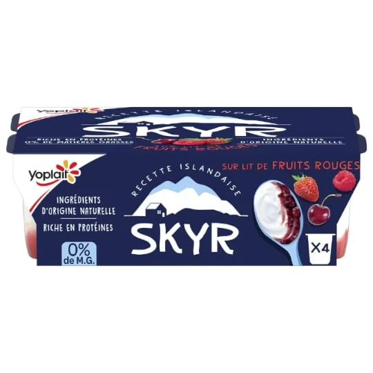 Yaourt fruits rouges 0% MG