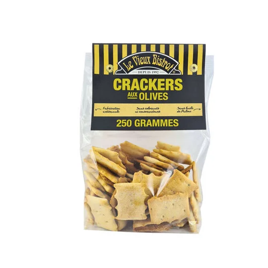 Crackers aux olives