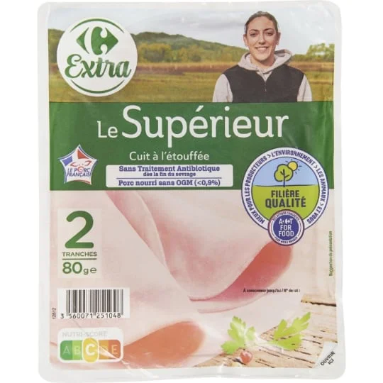 Jambon Le Supérieur cuit à l'étouffée