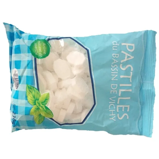 Bonbons pastilles du Bassin de Vichy, saveur menthe