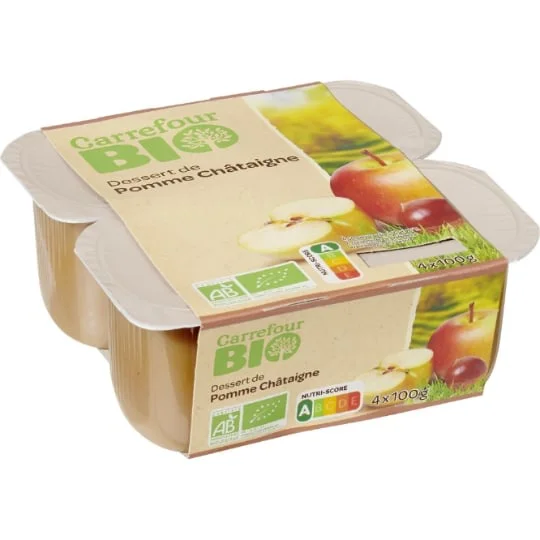 Compote pomme châtaigne Bio