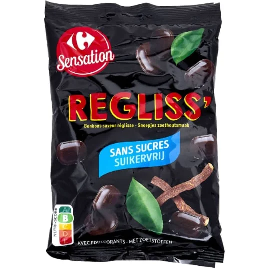 Bonbons sans sucres réglisse